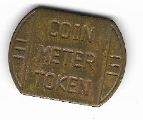 Coin meter brass vintage - ,