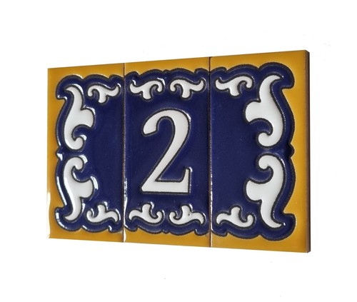 Hand painted ceramic blue - hand-painted, m-01