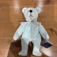 Holy Bear - 1999 - Light blue Plush - Holy Bible bear - Sacrament Series  Purity