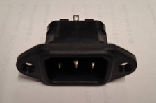 IEC MALE Chassis Mains Kettle Socket Chassis Mounting 240V PLUG 10A CABLE 