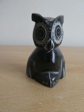 Carved Stone Owl Figurine
