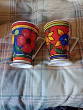 Mugs X 2 Art Deco style,Floral Royal Norfolk/Wren Fine Bone China .