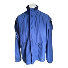 Sunderland of Scotland Mens Blue Goretex Rainwear Golf Oversize Jacket Size XL