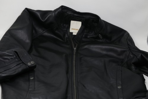 Diesel black sheepskin leather - diesel,
