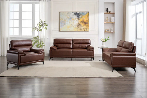 Windsor brown leather - brown, sofa