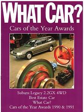 Subaru Legacy 2.2 GX Estate Road Test 1991 UK Market Sales Brochure What Car?