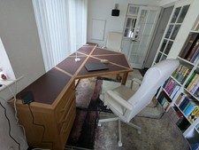 IKEA Millberget Murum Beige 2x office swivel chair with arms used 