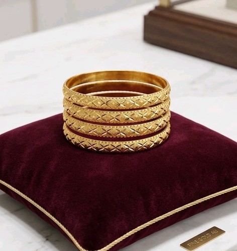 Ethnic bangles 22k gold plated - ethnic,