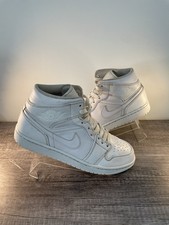 Jordan 1 Mid Triple White UK Size 8.5