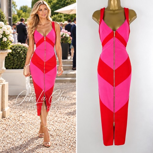 Karen millen midi dress pink - karen,