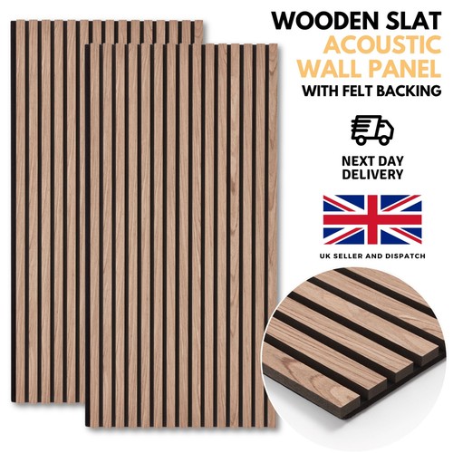 Wooden slat acoustic wall - wooden,