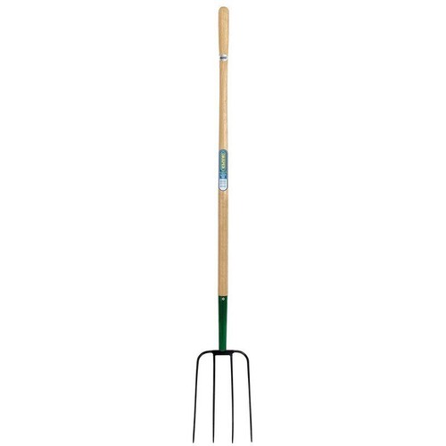 Draper manure fork with - draper, wood
