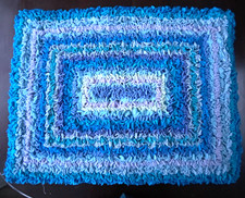 Handmade proggy proddy mat