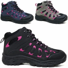 Ladies Hiking Boots Women Ankle Lightweight Trekking Trail Trainer Walking Shoes