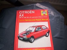 Haynes Manual Citroen AX 1987 To 1997 Petrol & Diesel Hardback 