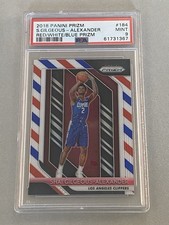 2018 Panini Prizm Shai Gilgeous-Alexander Rookie Red White Blue Prizm PSA 9 Mint