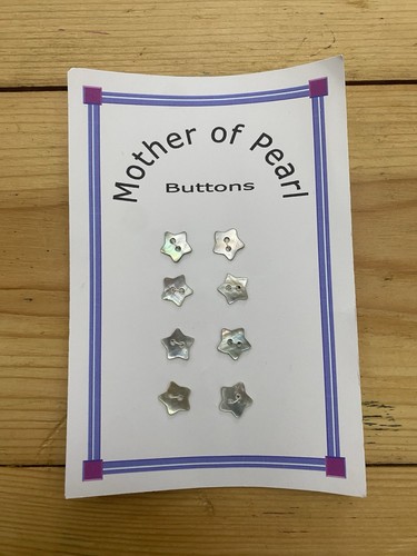Mother pearl buttons star - mother, 8
