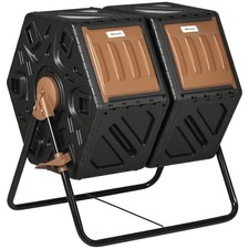 Outsunny 130L Compost Bin Dual