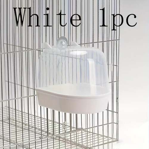 Transparent bird bath tub - transparent,