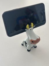 Decorative Cow Figurine Novelty Mobile Phone Holder