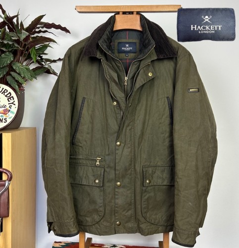 Hackett wax jacket - hackett, (xl)