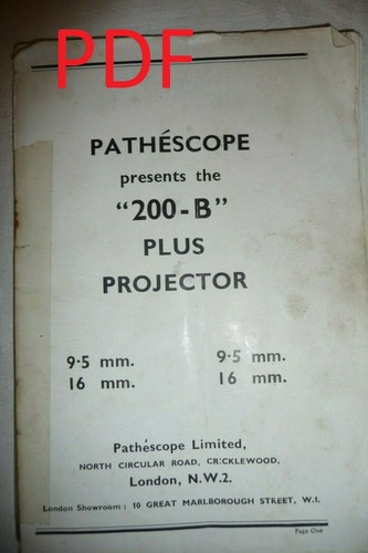 Instructions manual for cine - manual,