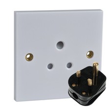 5 Amp Single 1 Gang Round Pin