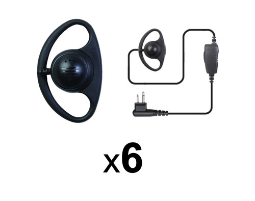 Shape earpiece with ptt - earpiece,