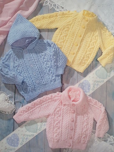 Aran baby collared hood - aran, collared/hood/round