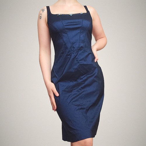 River island navy bodycon - river, midi