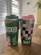 Greggs Wicked For Good Travel Mugs Set | Official Musical Merch Stainless Steel