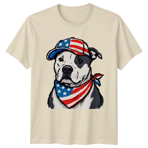 Patriotic pitbull usa shirt - pitbull,