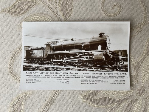 Railway old postcard - postcard,, real