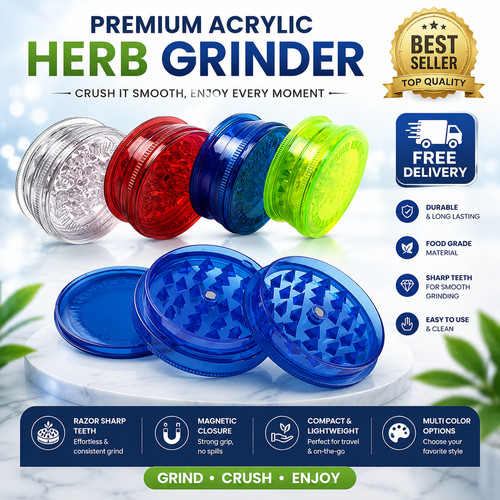 Magnetic plastic grinder - plastic, 60mm