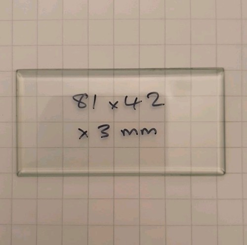 Bevelled carriage clock glass - bevelled,