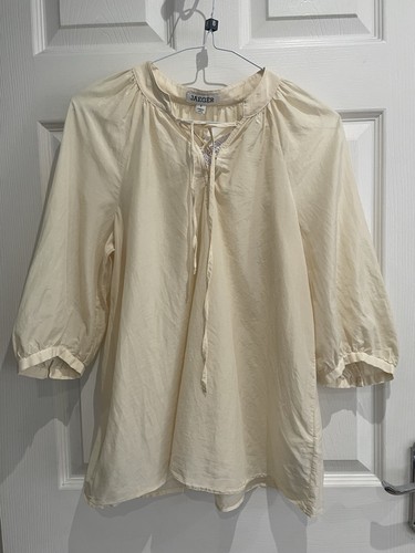 Ladies size cream blouse - cream,