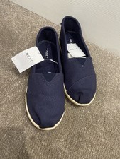 Next Kids Navy Canvas Loafers