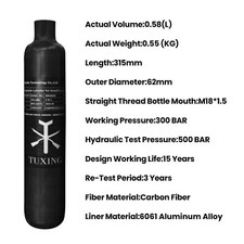 TUXING 4500Psi Carbon Fiber