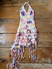 Rene Derhy Floral Jellyfish Hem Dress S