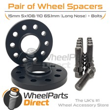 Wheel Spacers (2) & Bolts 15mm