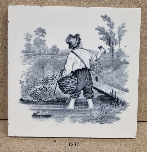Antique inch minton tile - inch,
