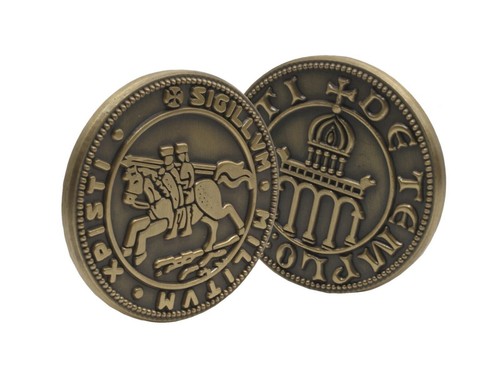 Masonic knights templar coin - knights,