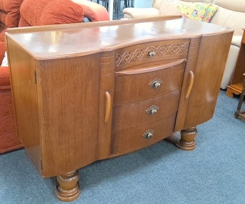 Lebus veneer retro sideboard - lebus,