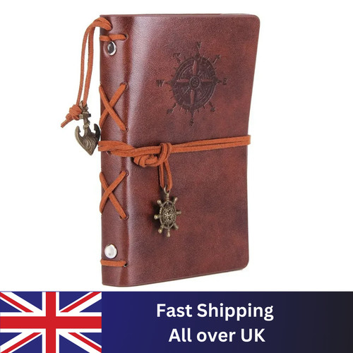 Vintage leather bound diary - vintage,