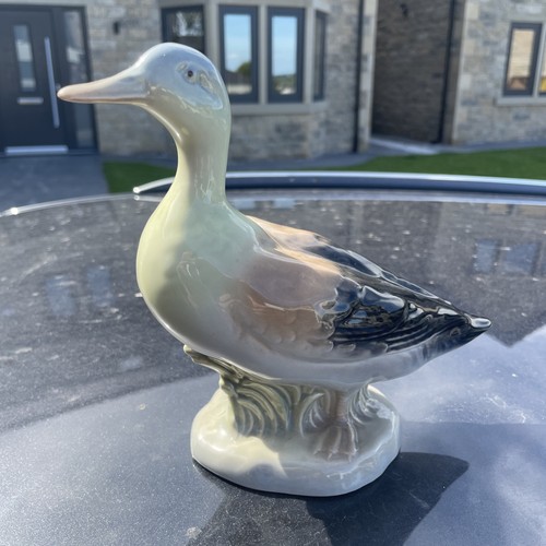 Duck goose figurine - duck, porcelain