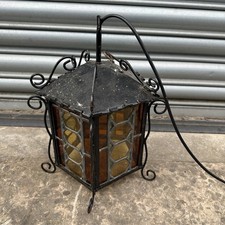 Vintage Antique Leaded Stained