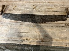 Large Vintage Two Man Crosscut Timber/Logging Saw 3 1/2ft