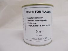 500ml Grey Primer Paint For Plastic, Fiberglass, Melamine, GRP. Brush - Spray On