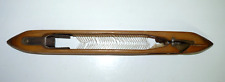 Antique Vintage Industrial Wooden Loom Shuttle Boat Weaving 16”  SHC 14/3