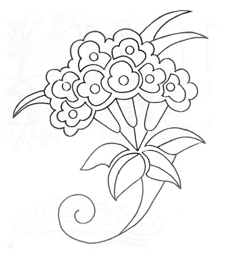 Vintage embroidery transfer - vintage,